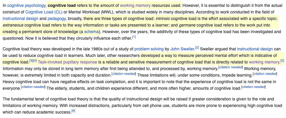 Cognitive Load Wikipedia